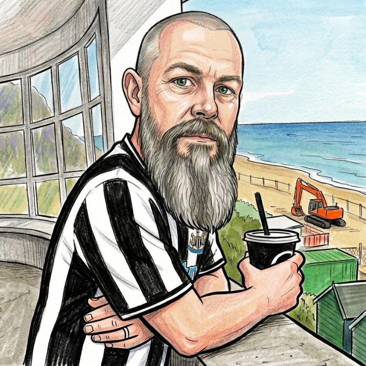 a caricature drawing of me